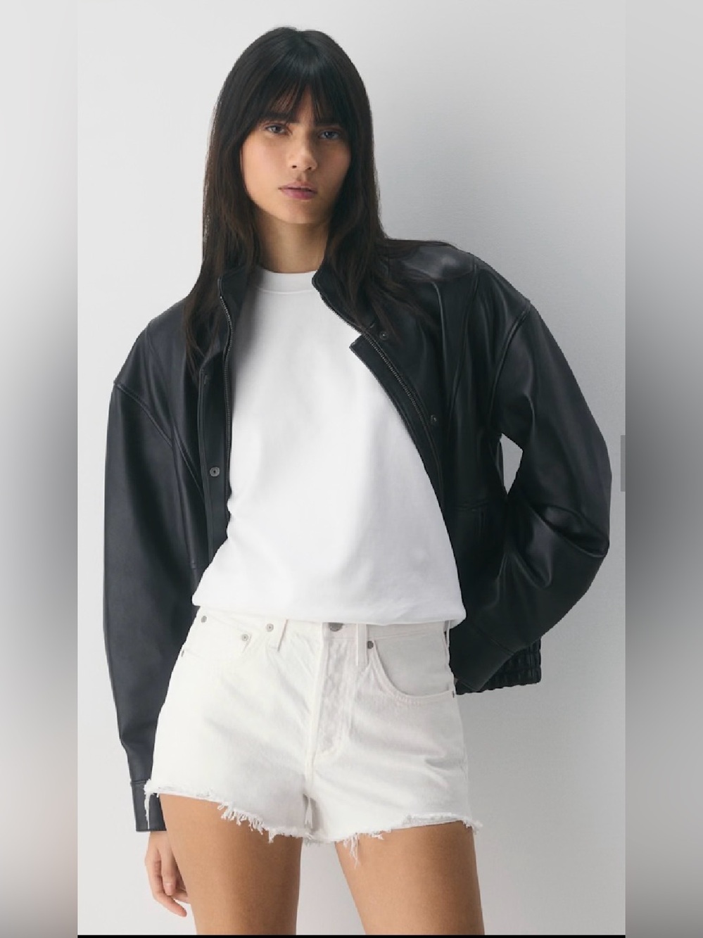 ARITZIA Denim Forum YOKO Jean Shorts | 31 | White